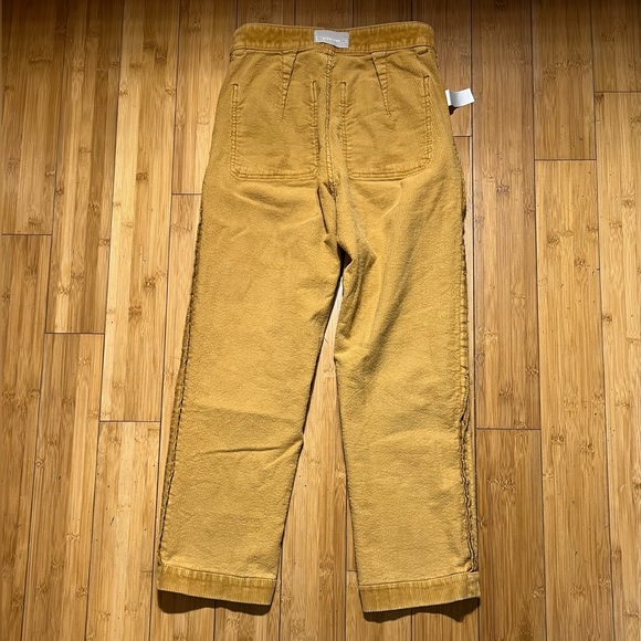 Everlane Corduroy Straight Leg Crop Pant Golden Brown Size 0 - Picture 8 of 15